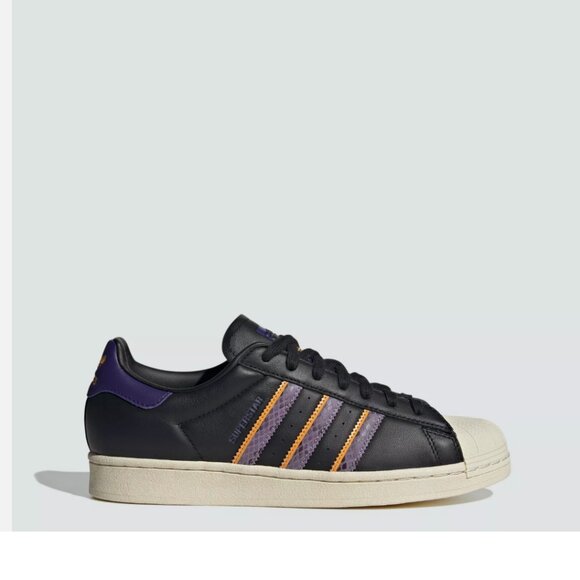 adidas Superstar 'Black Violet Fusion Snakeskin' NWT FZ6475 Mens size 12 - Picture 3 of 9